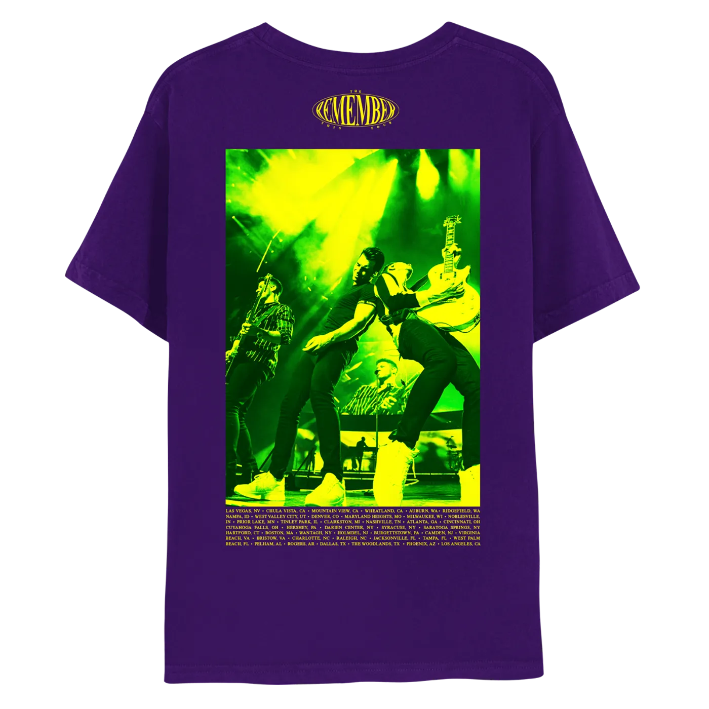 Jonas Brothers REMEMBER THIS PURPLE TOUR TEE