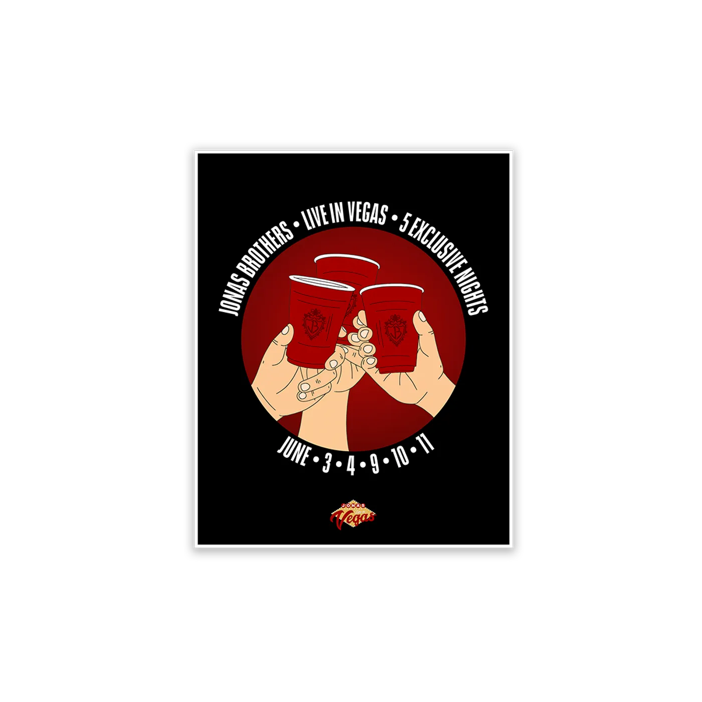 Jonas Brothers Crest Cheers Poster