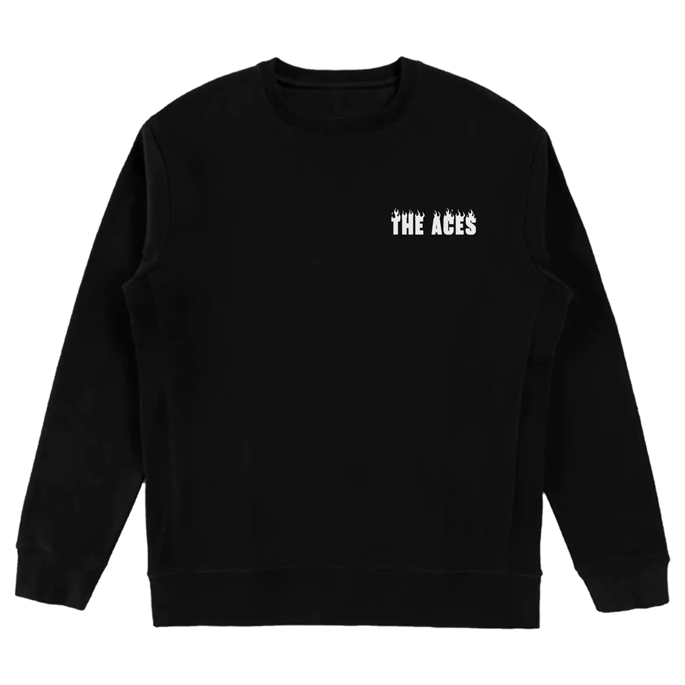 The Aces Limited Edition Holiday Flames Crewneck Sweatshirt - Black