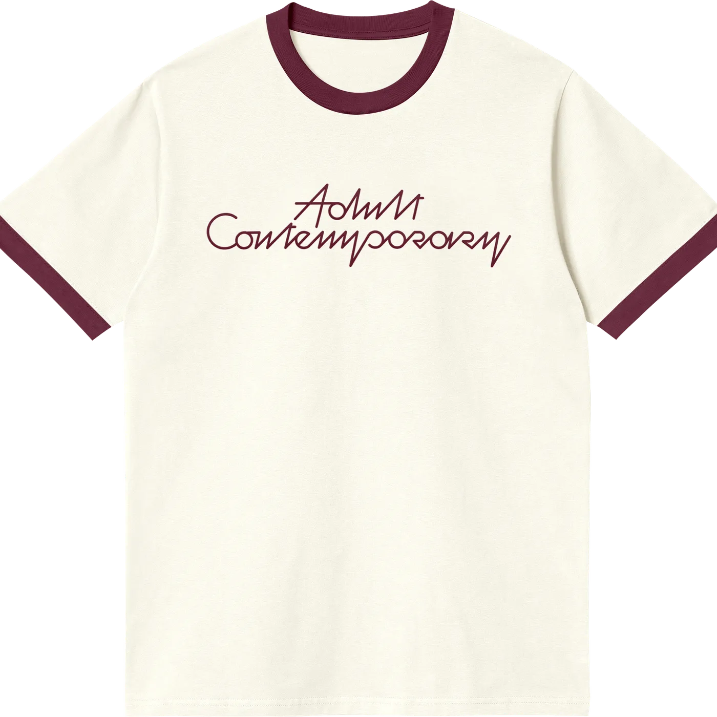 Chromeo ADULT CONTEMPORARY RINGER TEE (MAROON/WHITE)