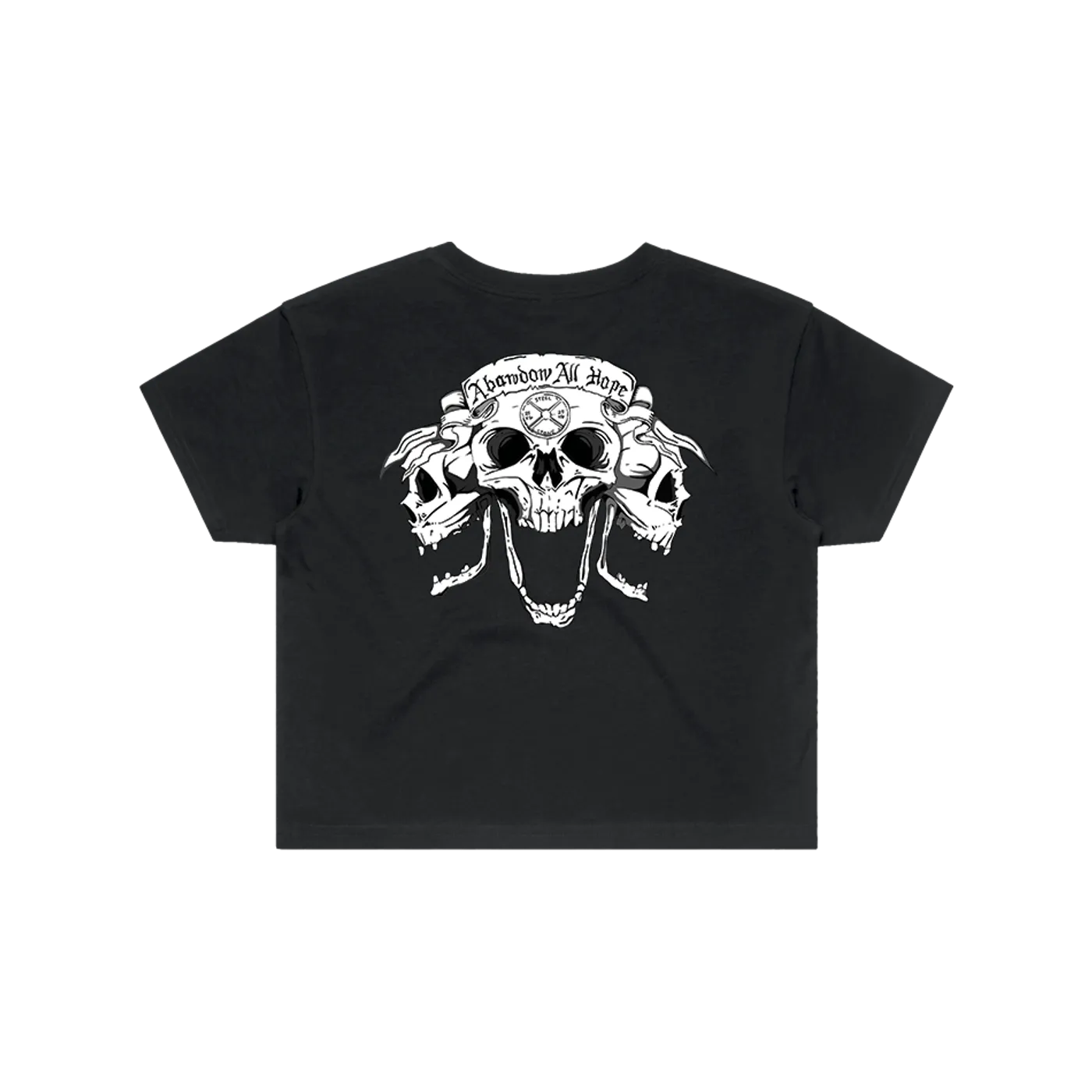 Steel And Stone Gym "Abandon All Hope" Crop T-Shirt
