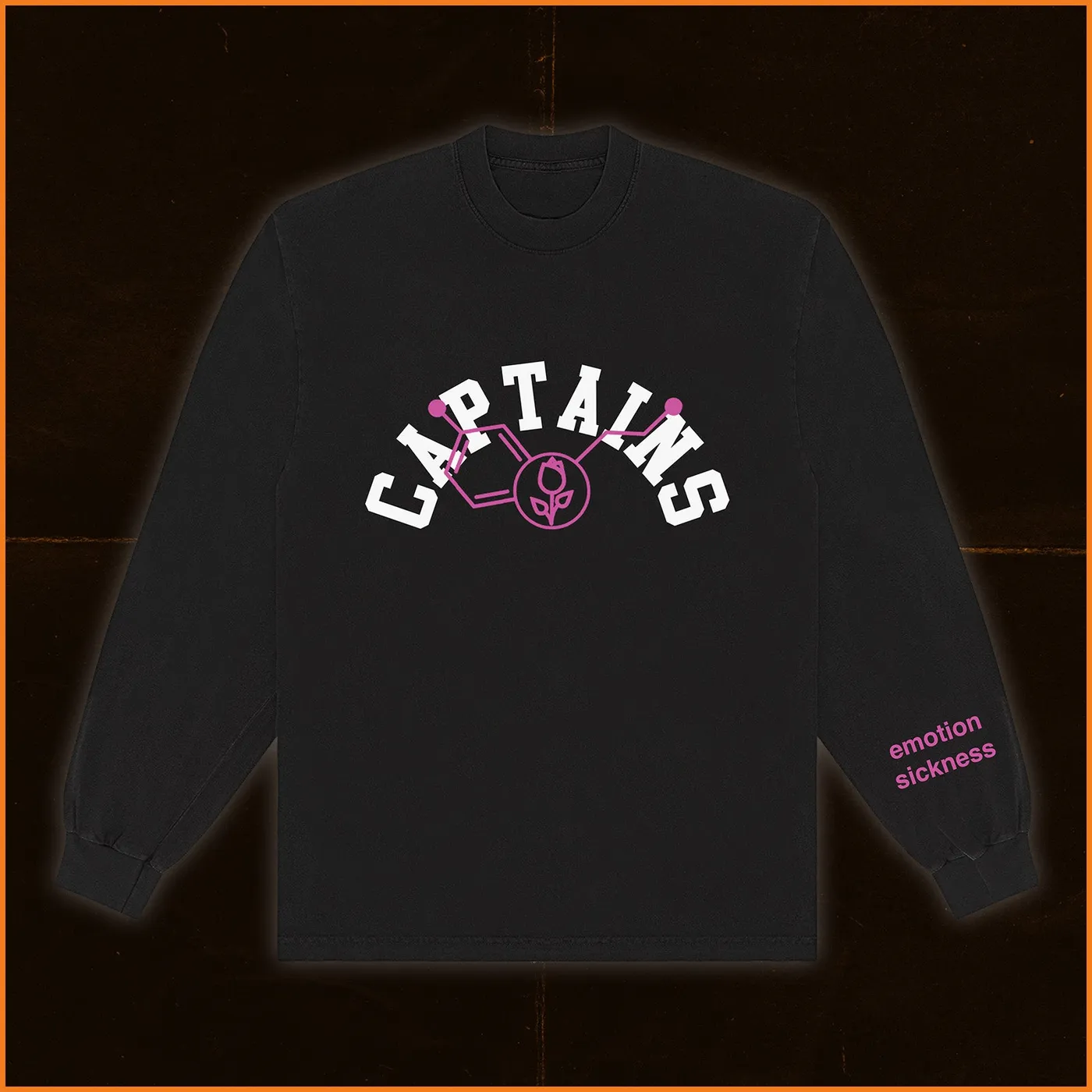 Calling All Captains Varsity Long Sleeve - Black