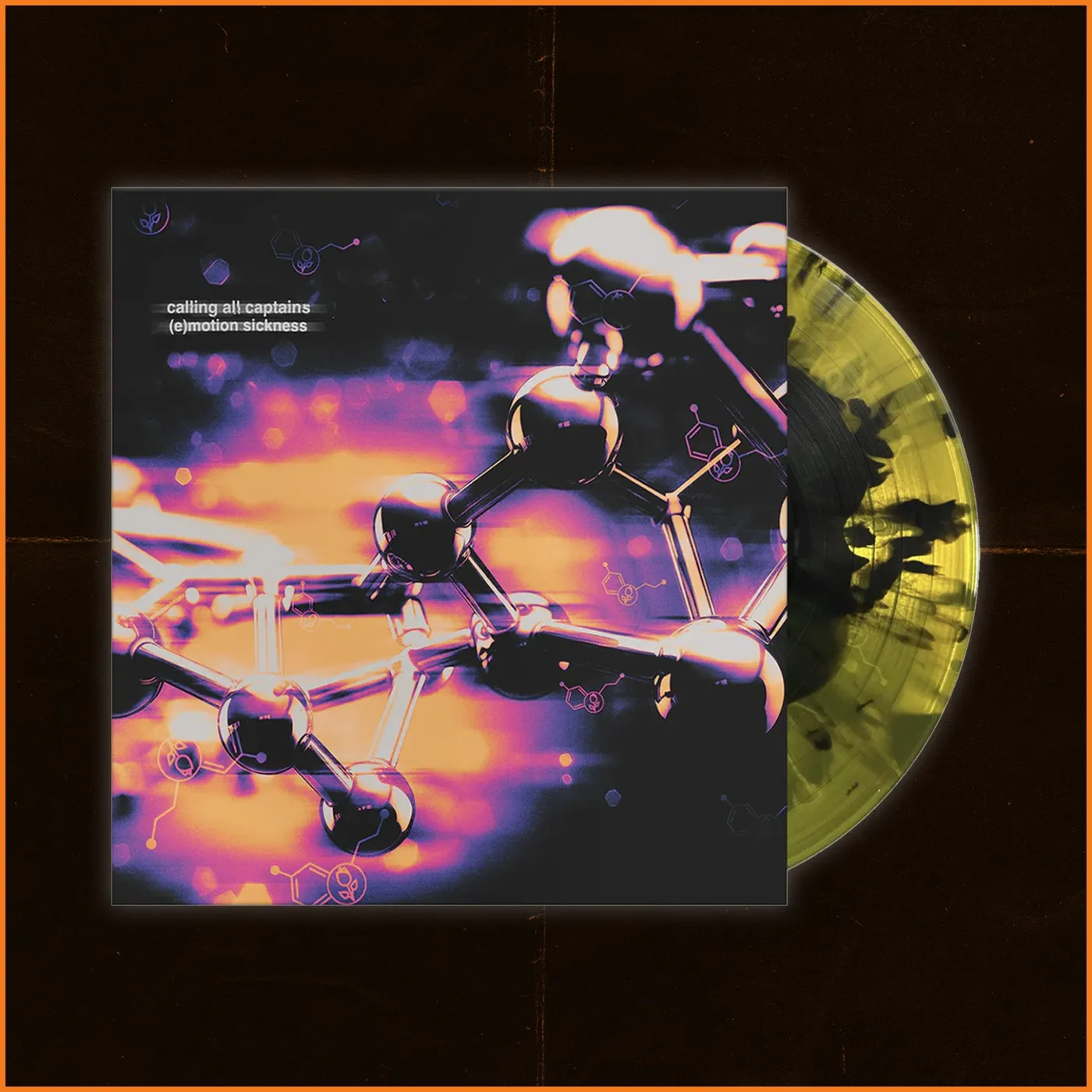 Calling All Captains (e)motion sickness Yellow w/ Black Splatter Vinyl