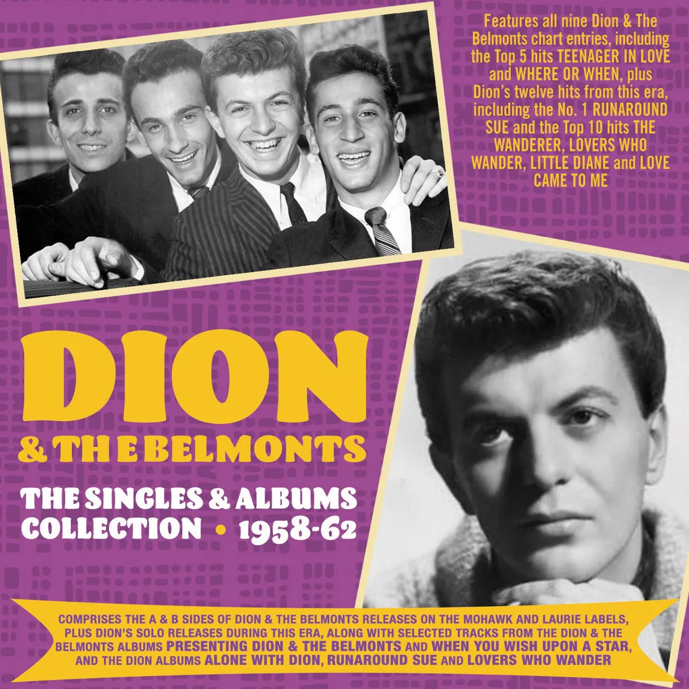 Dion & The Belmonts SINGLES & ALBUMS COLLECTION 1957-62 CD