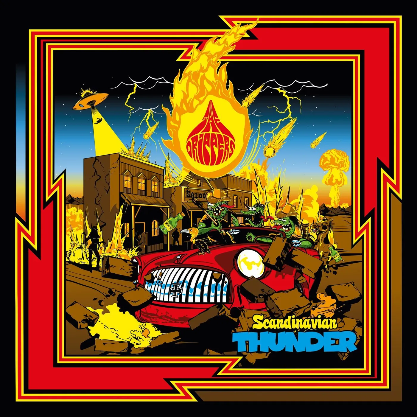 The Drippers Scandinavian Thunder (Transparent Red Vi Vinyl Record