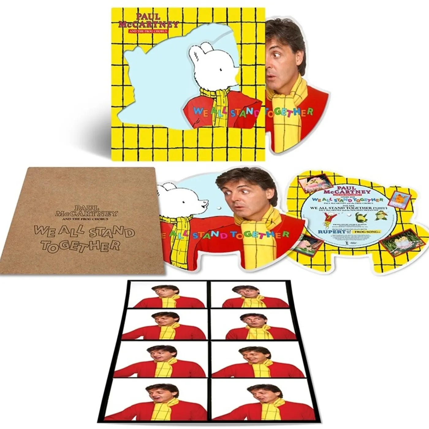 paul mccartney and the frog chorus We All Stand Together (Limited Edition Shaped Picture Disc 7in Vinyl) Vinyl Record