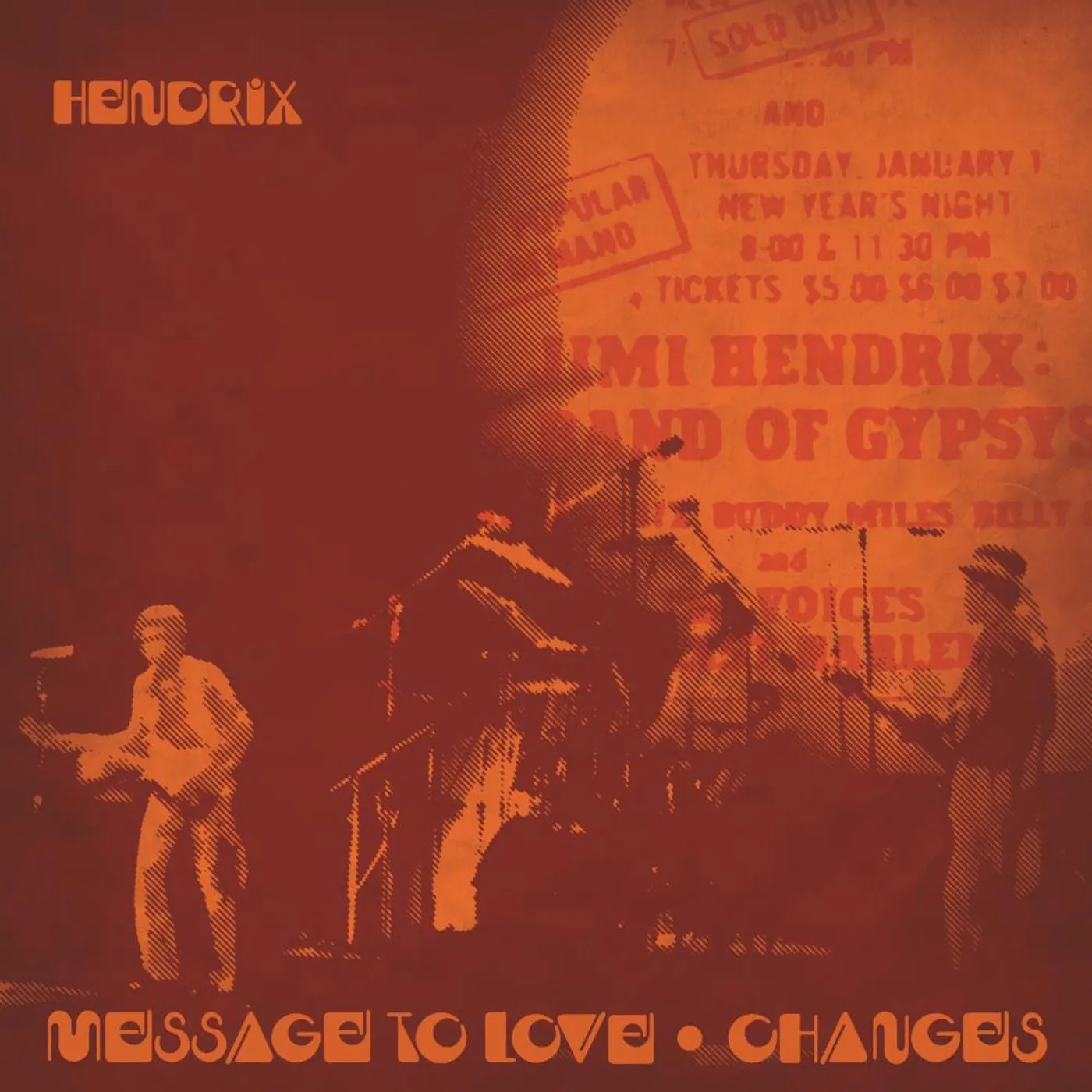 Jimi Hendrix MESSAGE TO LOVE / CHANGES Vinyl Record