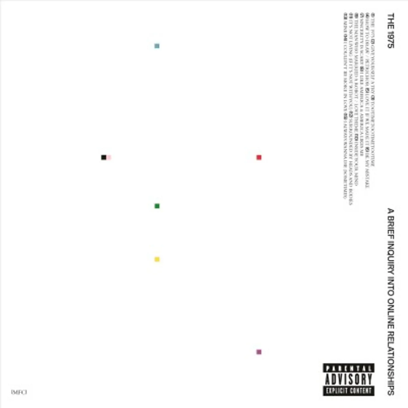 The 1975 BRIEF INQUIRY INTO ONLINE RELATIONSHIPS CD