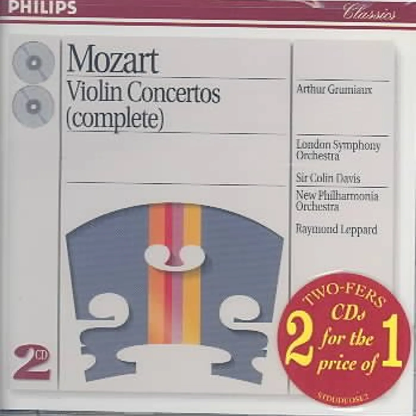 Sir Colin Davis Violin Concerti 1 - 5 (2 CD) CD