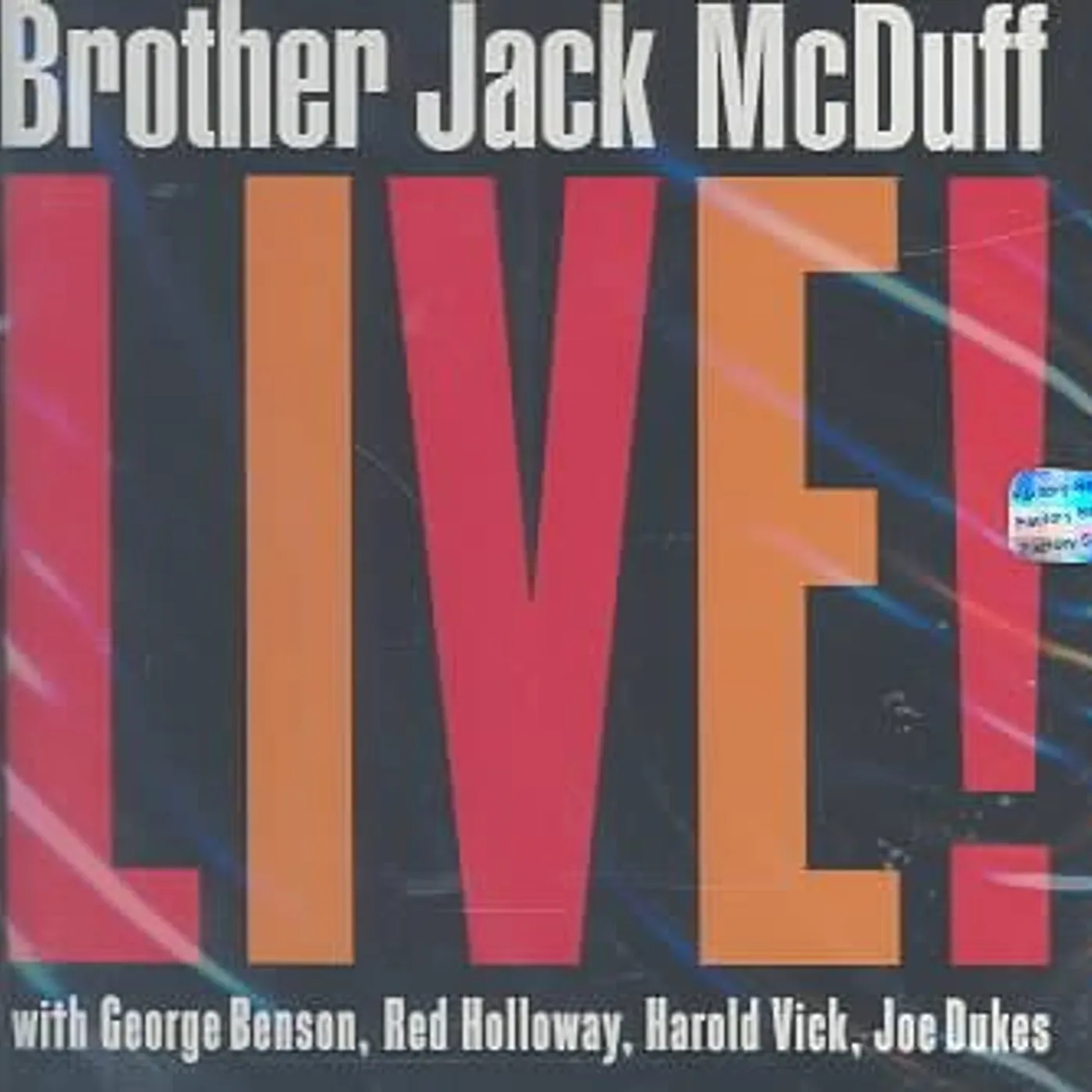 Jack McDuff Brother Jack Mc Duff Live! CD