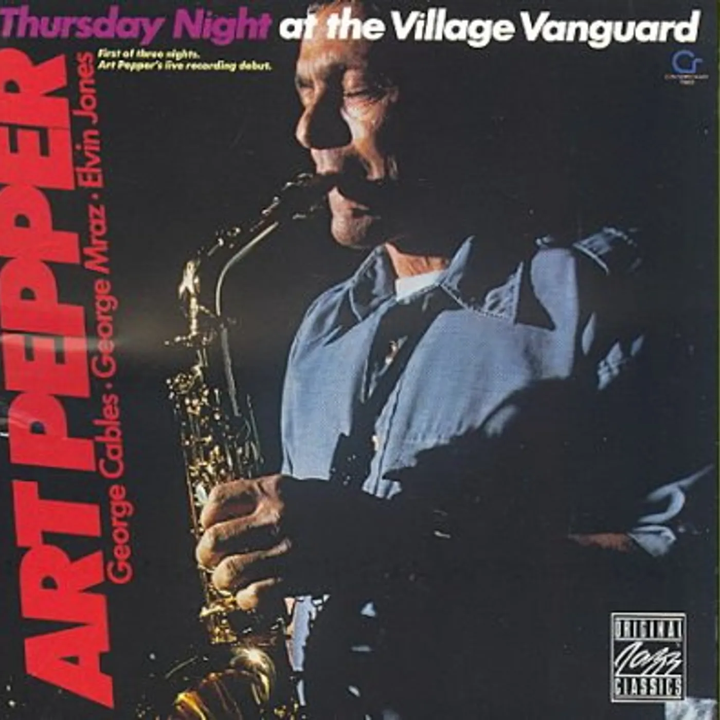 Art Pepper Thursday Night At Village Vanguard CD