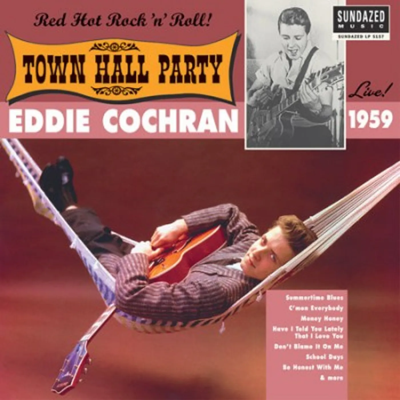 Eddie Cochran Live At Town Hall Party 1959! Vinyl Record