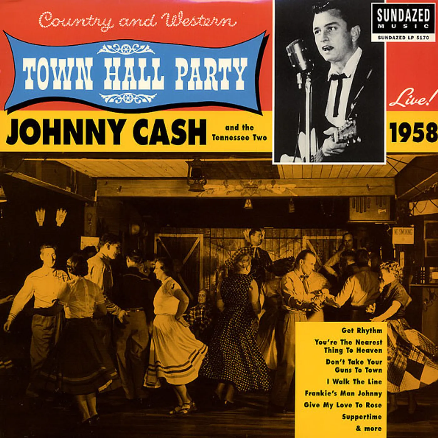 Johnny Cash Live At Town Hall Party 1958 Vinyl Record
