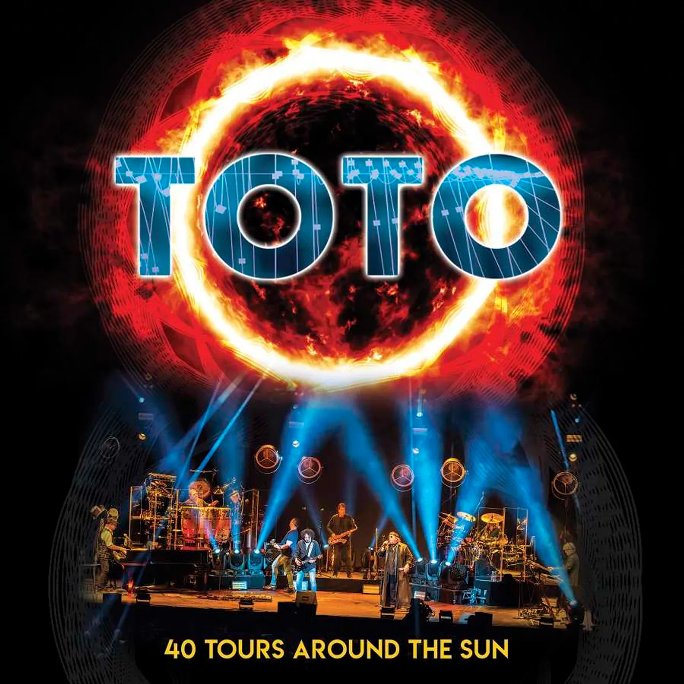 TOTO 40 TOURS AROUND THE SUN (3 LP)(BLUE/ORANGE STARBURST SWIRL VINYL) Vinyl Record