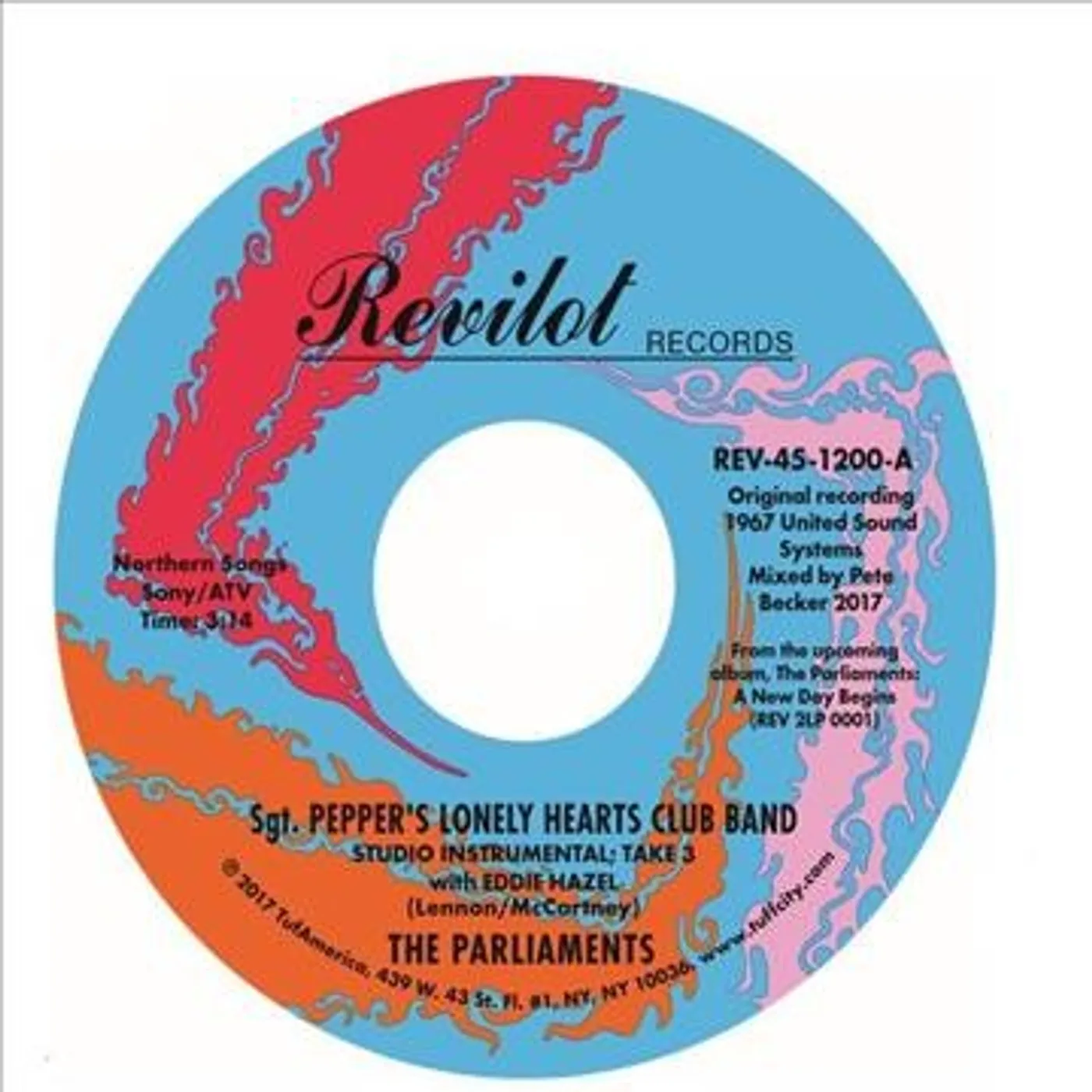 Parliaments Sgt. Pepper's Lonely Hearts Club Band (Studio Instrumental) (7") Vinyl Record