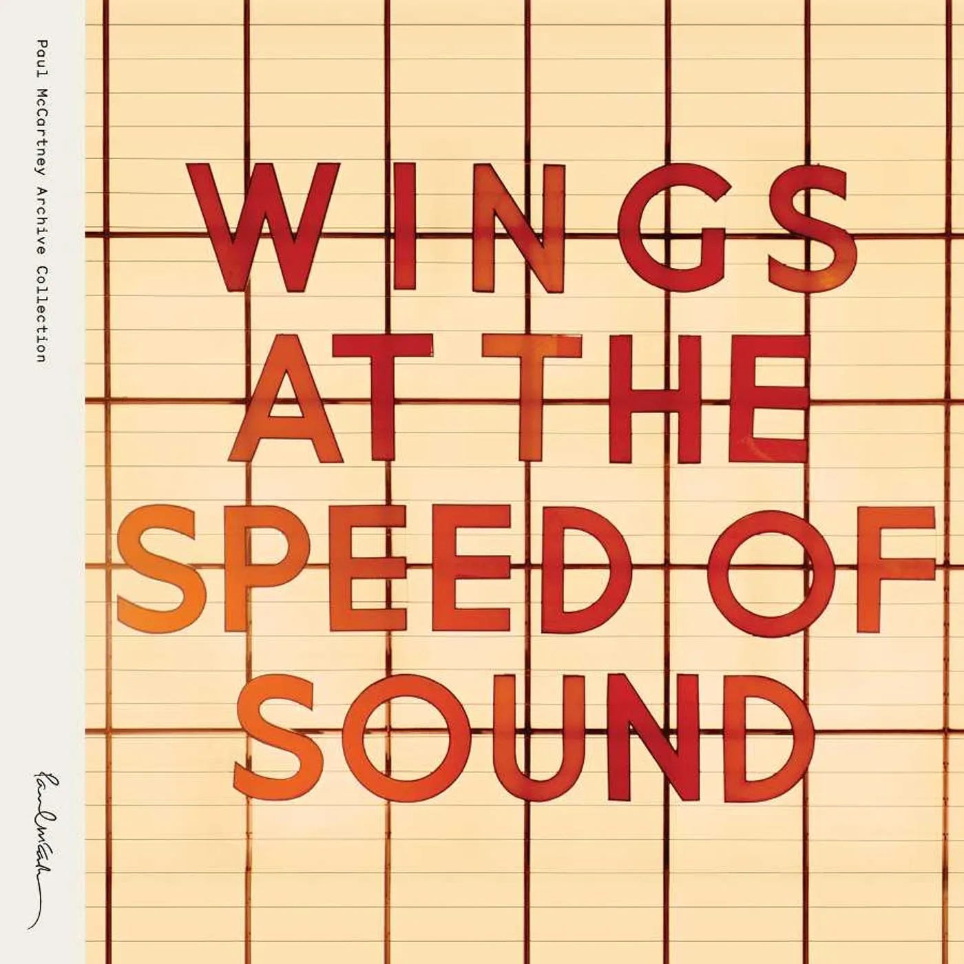 Paul McCartney & Wings AT THE SPEED OF SOUND Vinyl Record