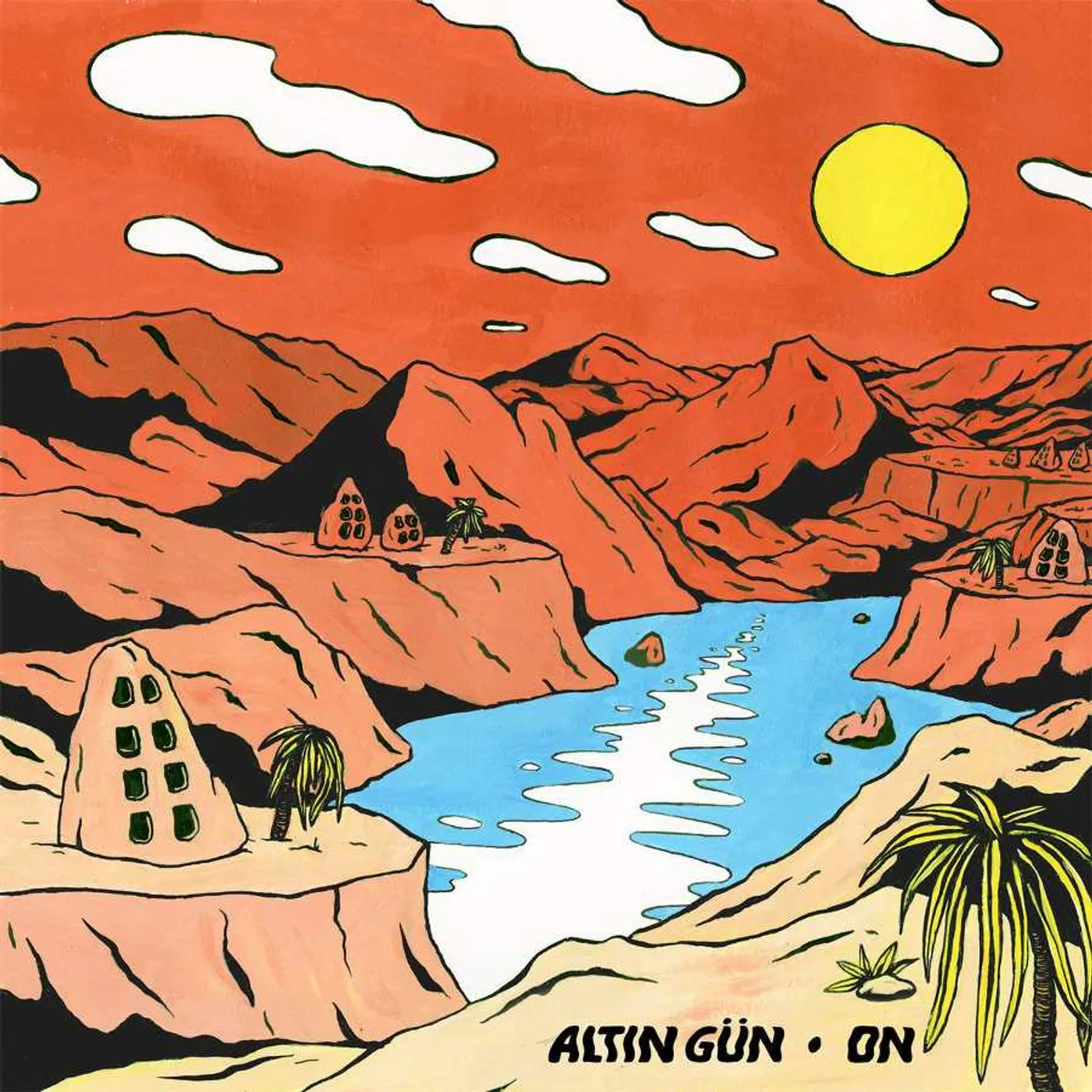 Altin Gün On (LP)(Turquoise & White Swirl) Vinyl Record