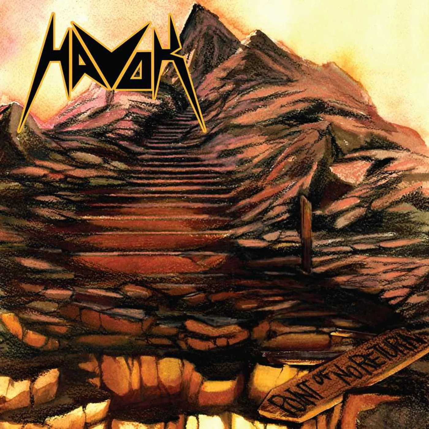 Havok Point Of No Return (Translucent Brown/Yellow Spatter LP) Vinyl Record