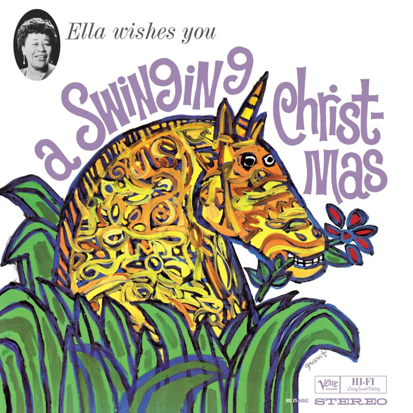 Ella Fitzgerald ELLA WISHES YOU A SWINGING CHRISTMAS (VERVE ACOUSTIC SOUNDS SERIES) Vinyl Record