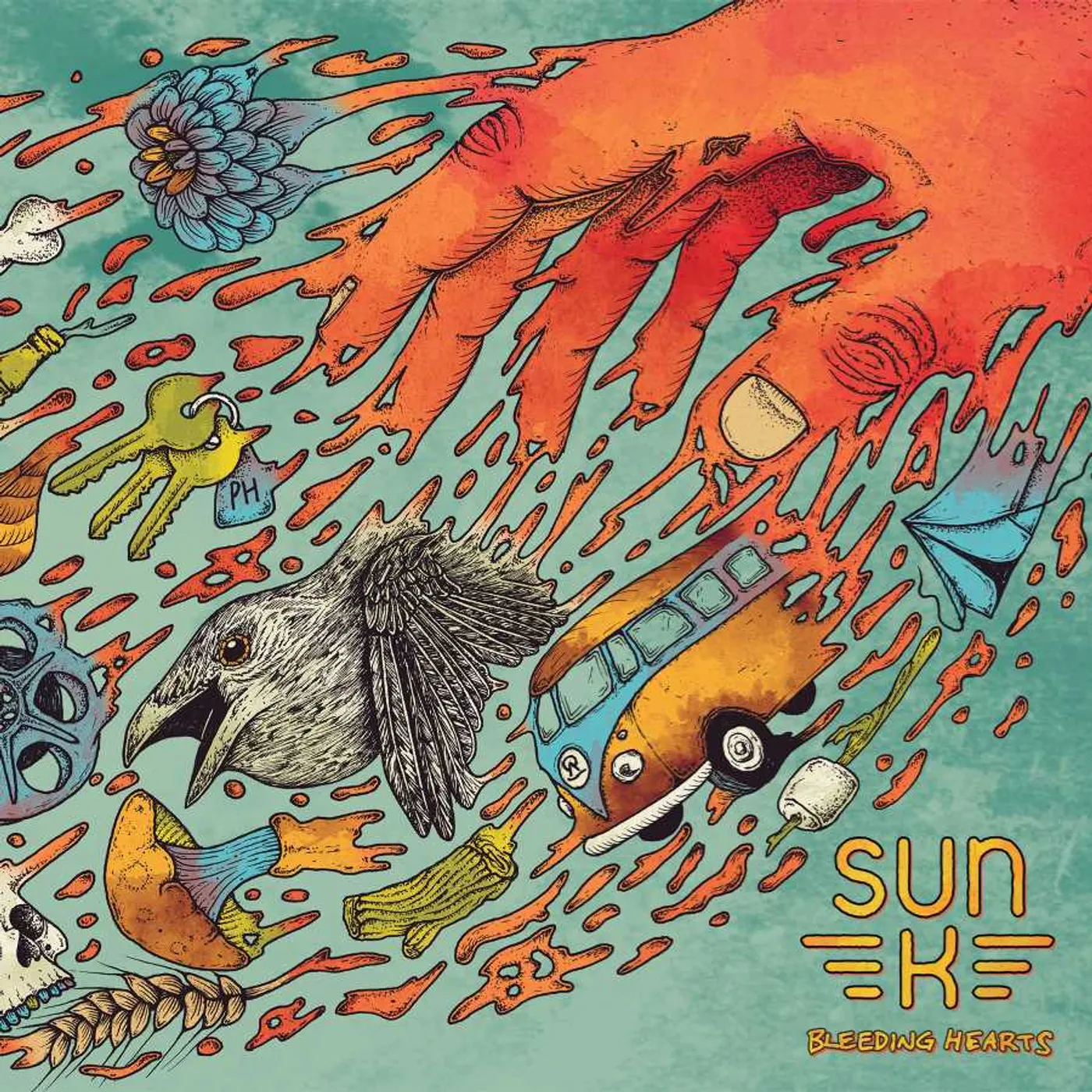 Sun K BLEEDING HEARTS (LP) Vinyl Record