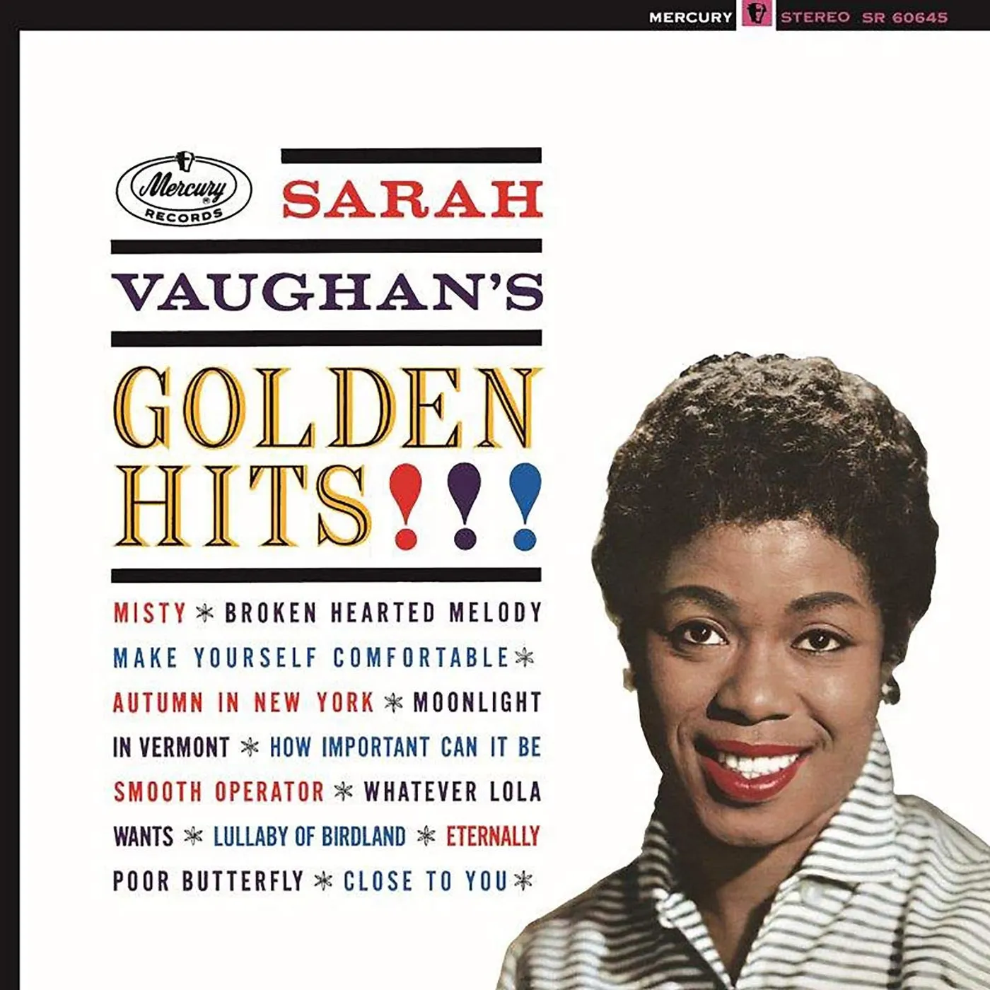 Sarah Vaughan Golden Hits Vinyl Record