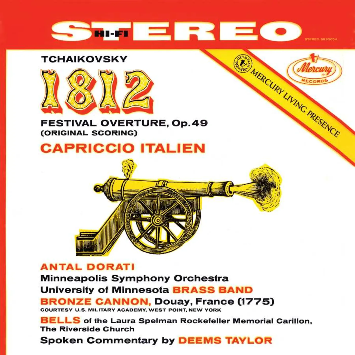 Antal Doráti Tchaikovsky: 1812 Overture; Capriccio Italien (2 LP) Vinyl Record