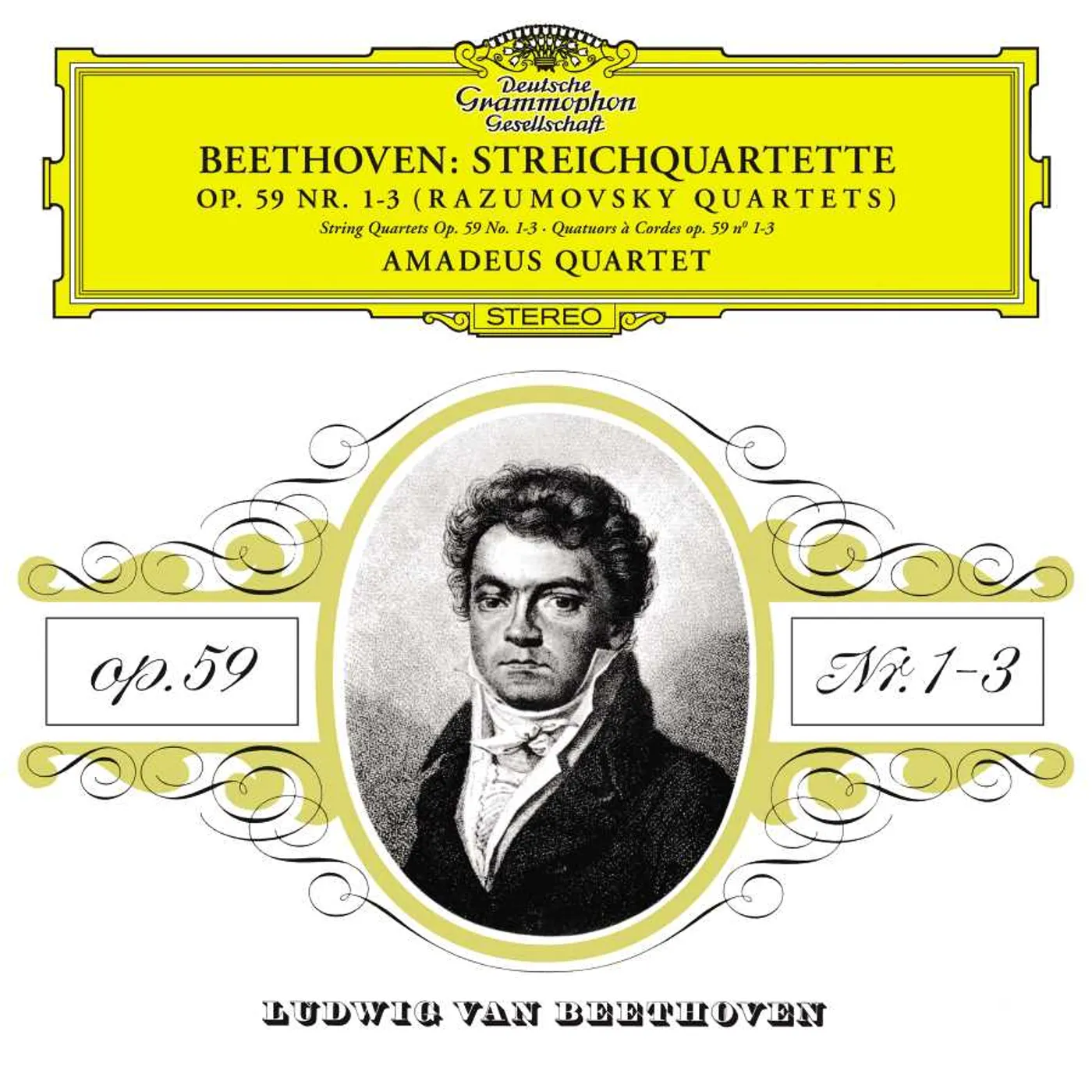 Amadeus Quartet Beethoven: String Quartet No. 7 In F/Op. 59 No. 1- Rasumovsky No. 1 Vinyl Record
