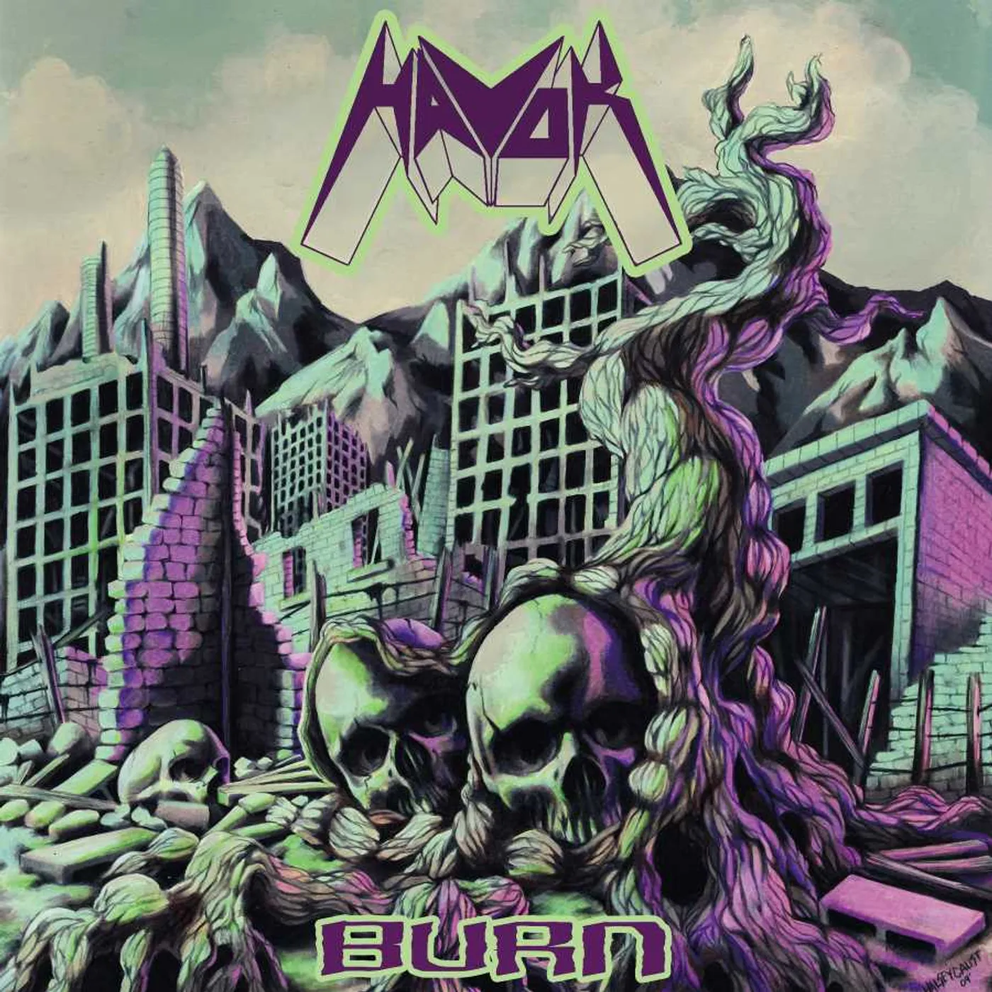 Havok BURN (TURQOISE W/ BLACK & PURPLE SWIRL VINYL) Vinyl Record