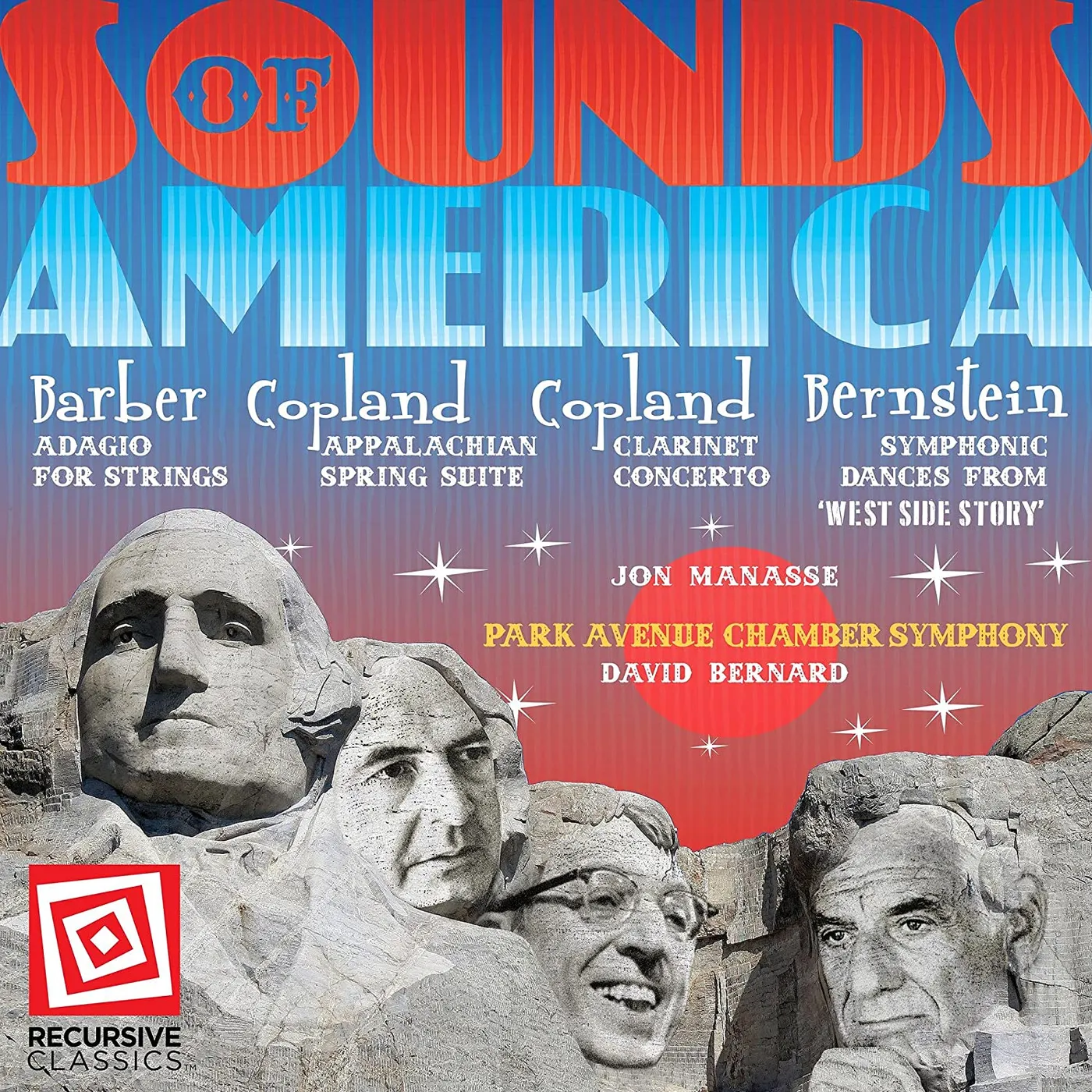 David Bernard SOUNDS OF AMERICA: BARBER, COPLAND AND BERNSTEIN CD
