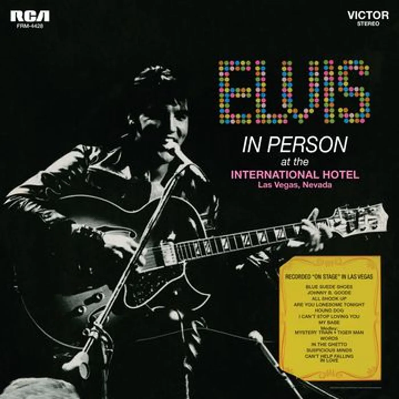 Elvis Presley IN PERSON AT THE INTERNATIONAL HOTEL LAS VEGAS (180G CLEAR GOLD-BLUE SWIRL VINYL/LTD POSTER) Vinyl Record