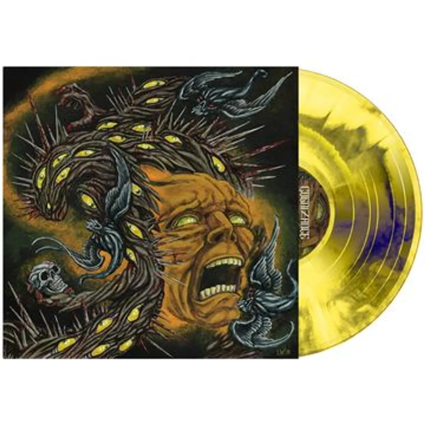 Cognizance MALIGNANT DOMINION (YELLOW & BLACK SWIRL VINYL) Vinyl Record