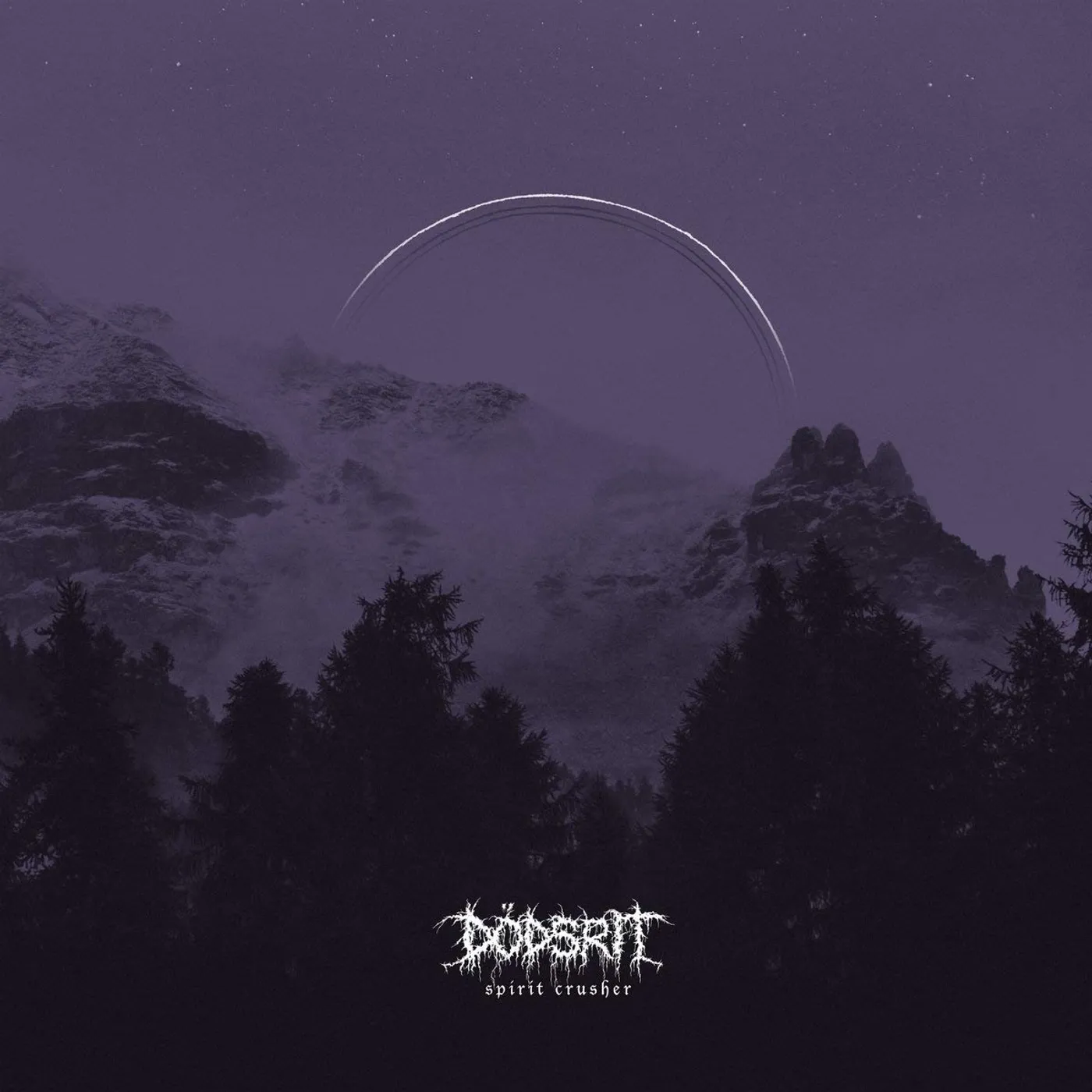 Dödsrit SPIRIT CRUSHER (CLEAR VINYL W/ BABY BLUE HAZE) Vinyl Record