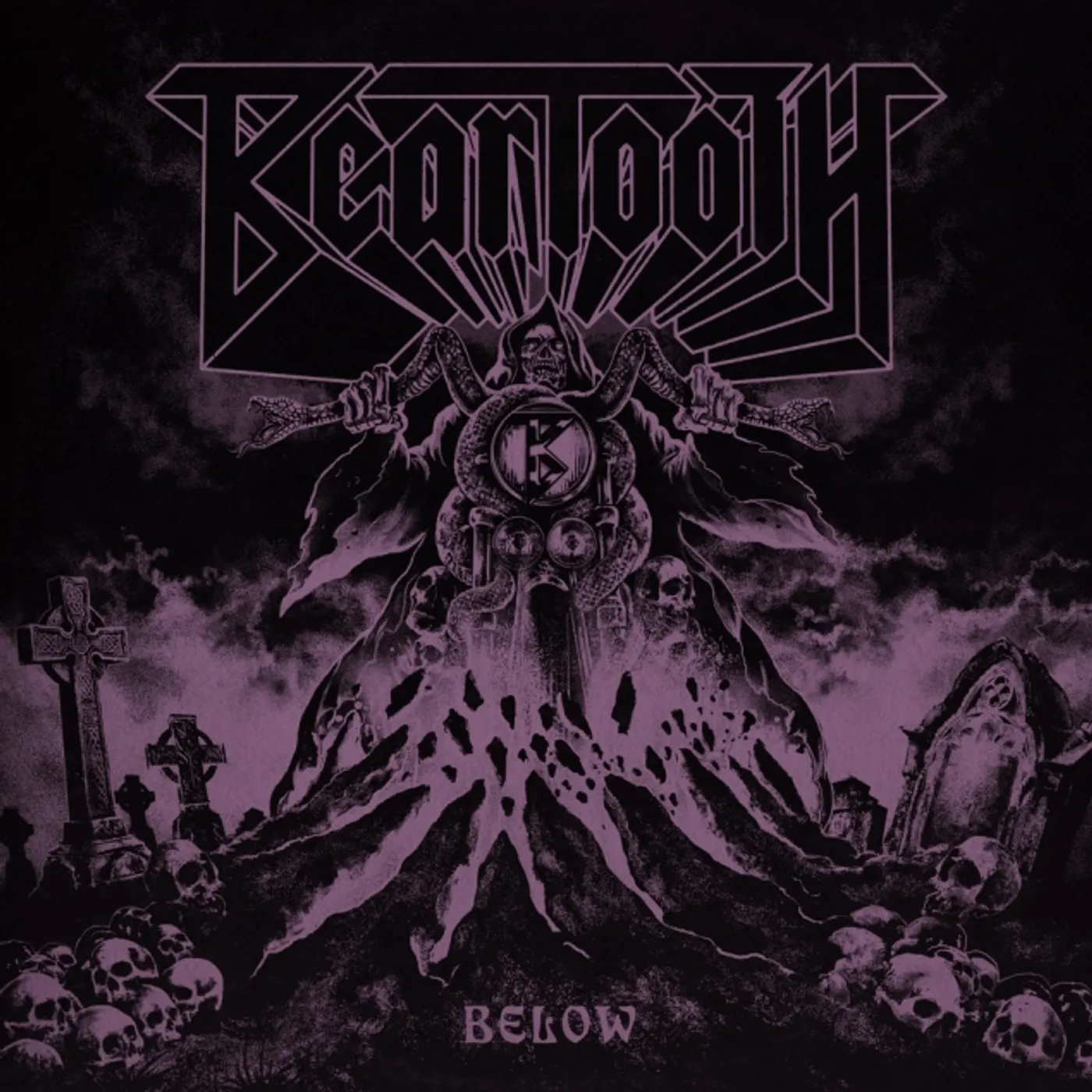 Beartooth BELOW (GREY W/ PURPLE CLOUDY VINYL) Vinyl Record