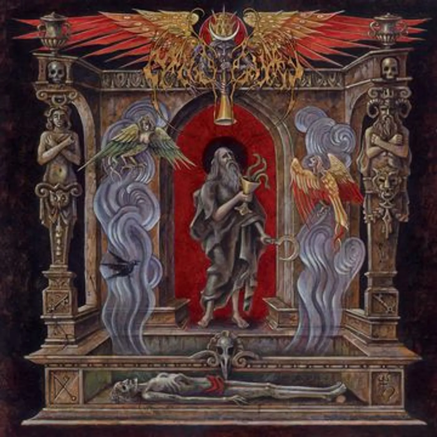 Nightbringer HIEROPHANY OF THE OPEN GRAVE (GOLD VINYL/2LP) Vinyl Record