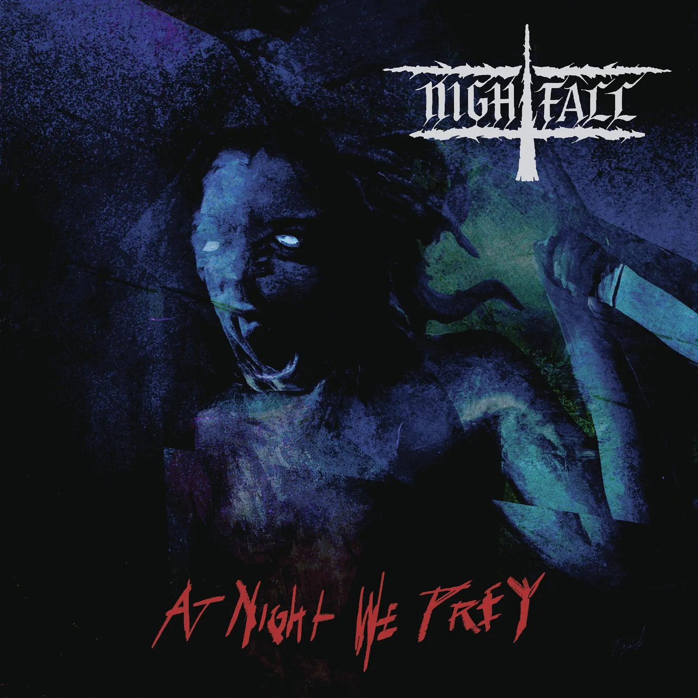 Nightfall AT NIGHT WE PREY Vinyl Record