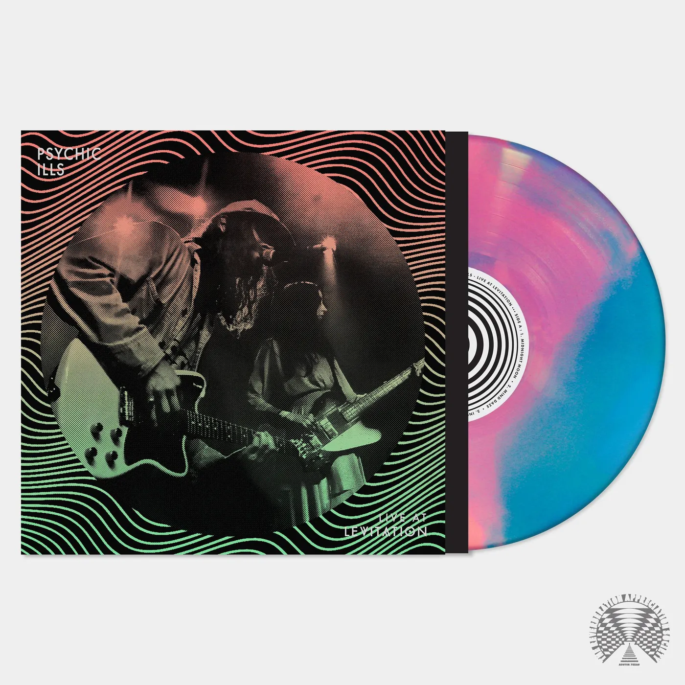 Psychic Ills LIVE AT LEVITATION (PINK & BLUE SWIRL VINYL) Vinyl Record