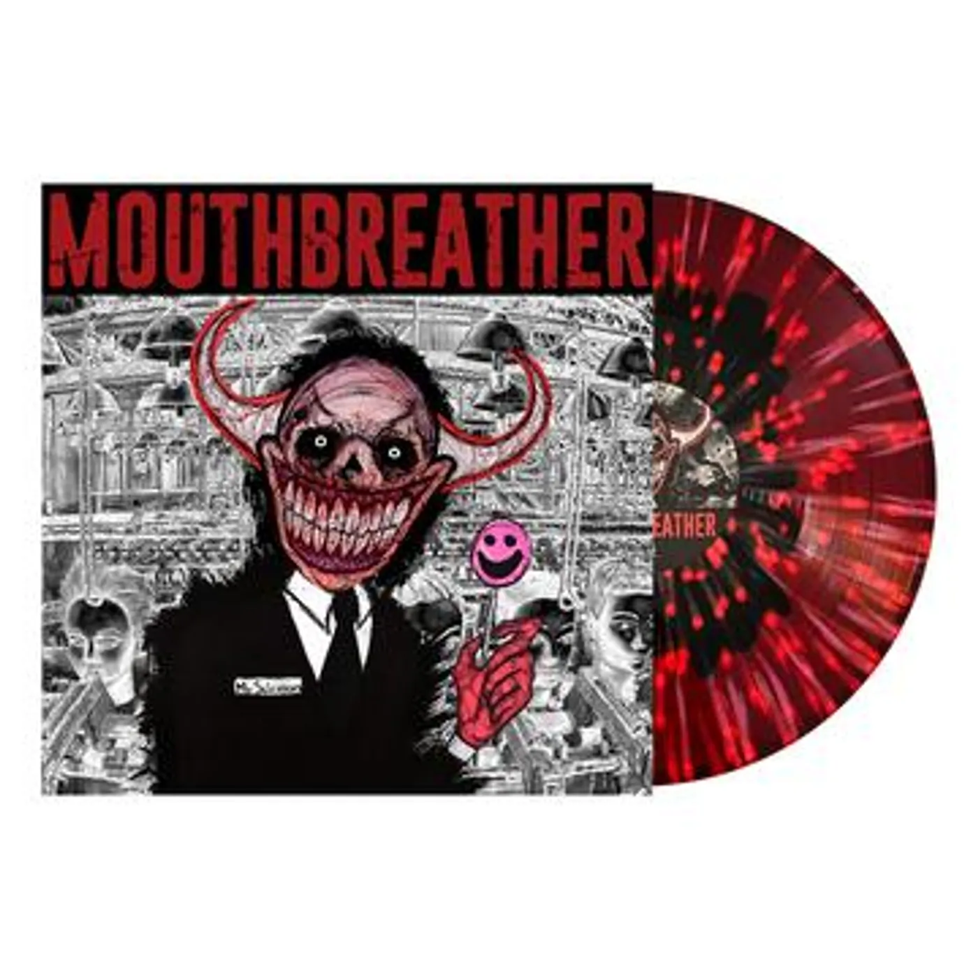 MouthBreather I'M SORRY MR. SALESMAN (TRANSPARENT RED, BLACK, & PINK SPLATTER VINYL) Vinyl Record