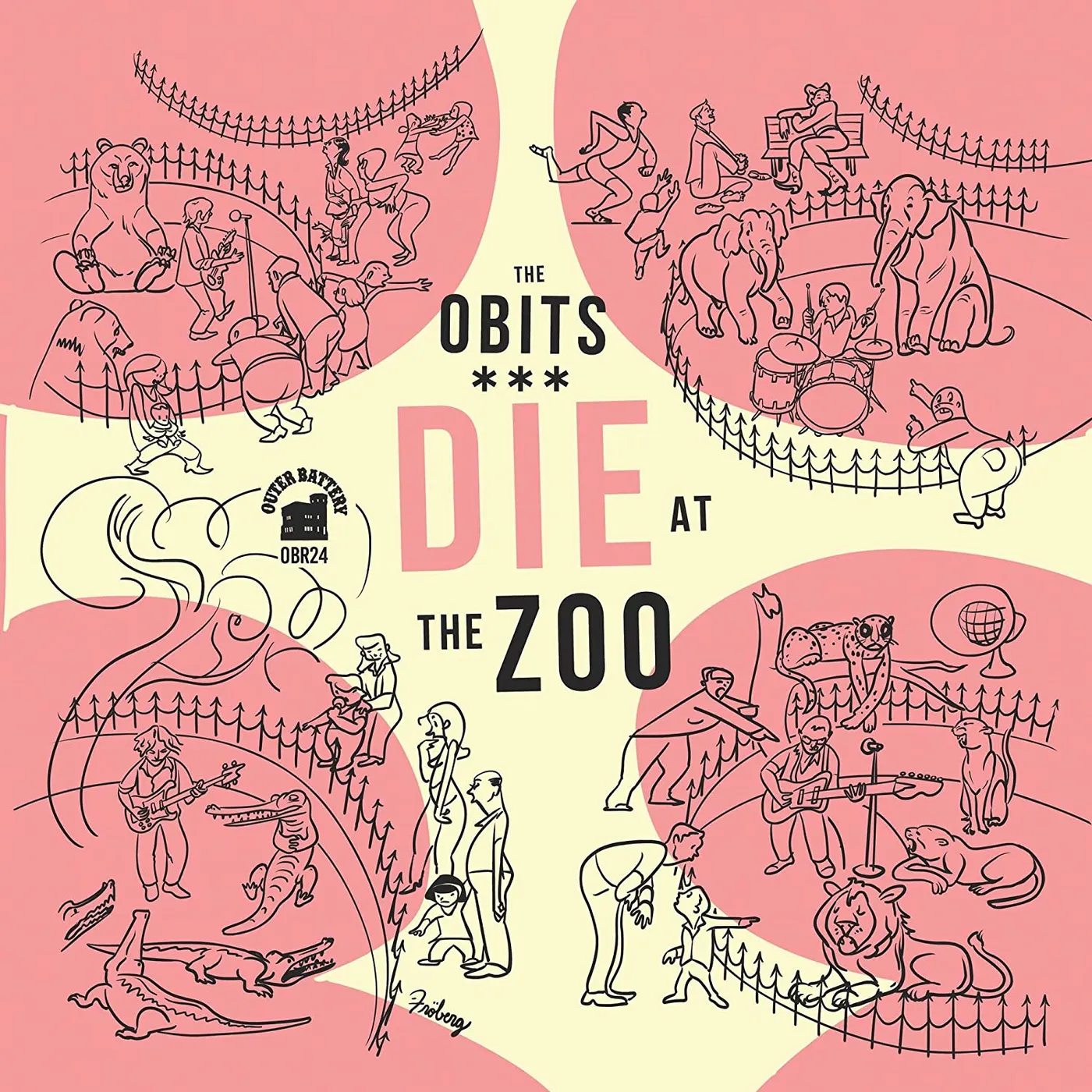 Obits DIE AT THE ZOO (YELLOW VINYL) Vinyl Record