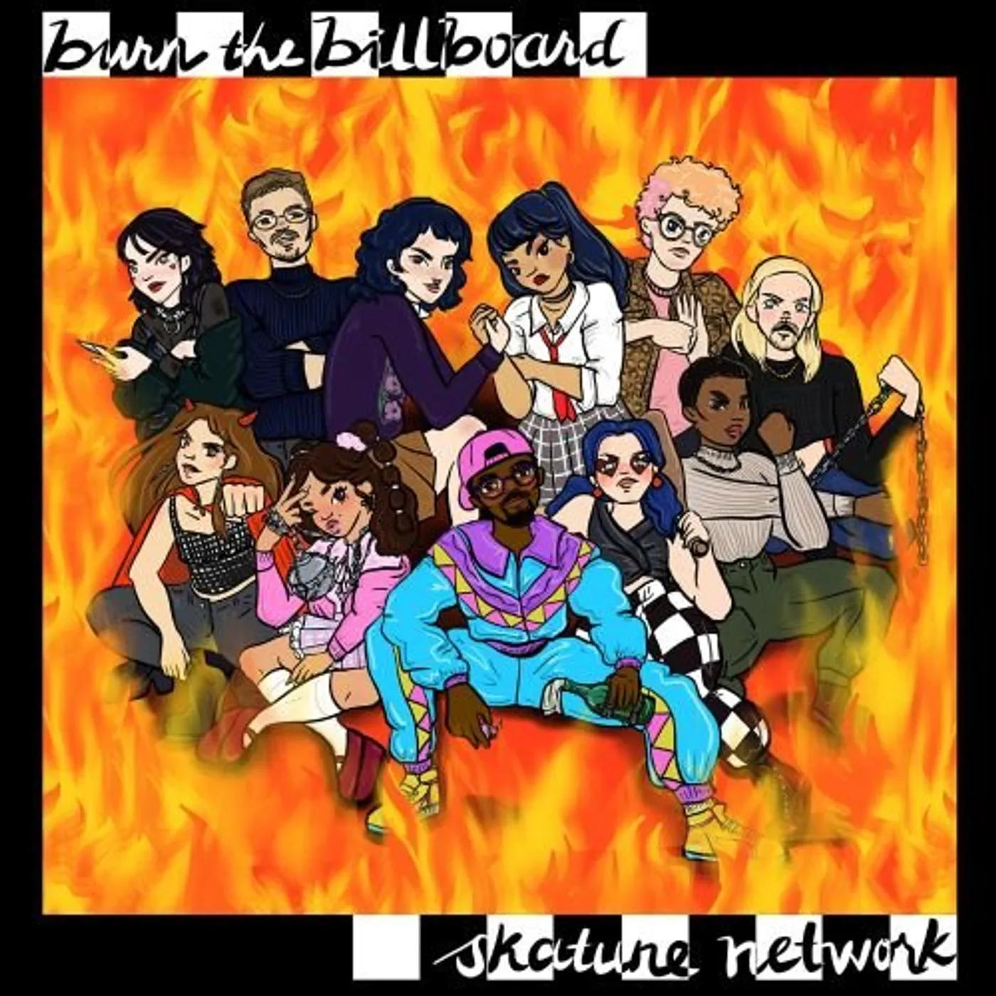 Skatune Network burn the billboard Vinyl Record