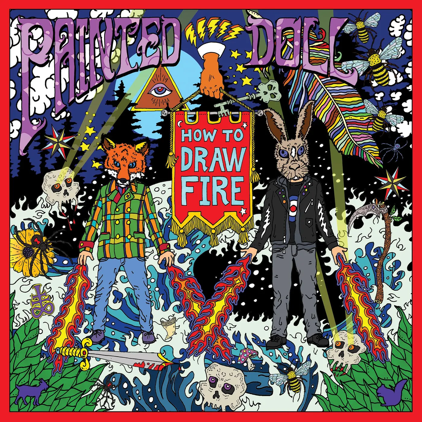 Painted Doll How to Draw Fire Vinyl Record