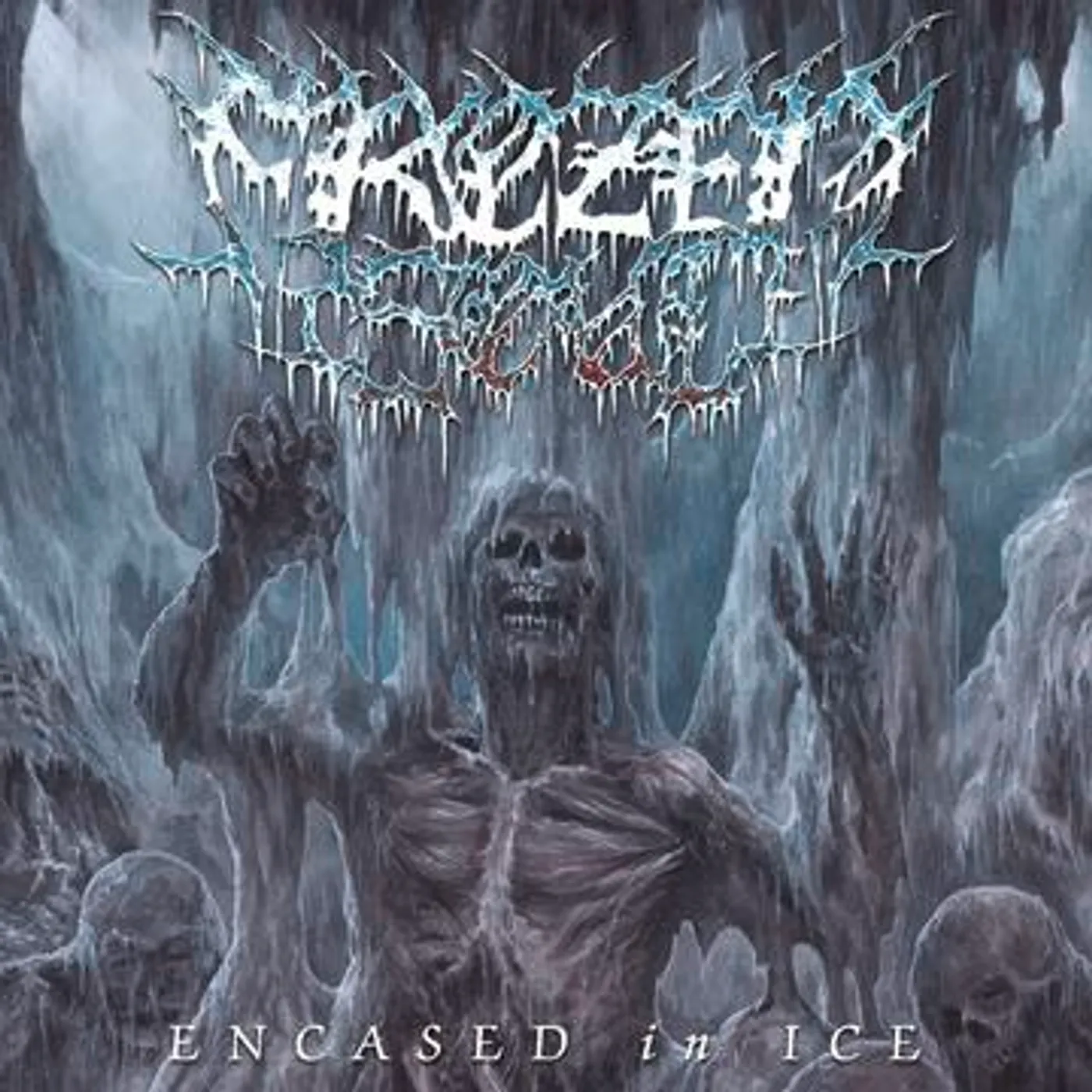 Frozen Soul ENCASED IN ICE - EP (RE-ISSUE 2021/BLACK ICE VINYL/POSTER) Vinyl Record
