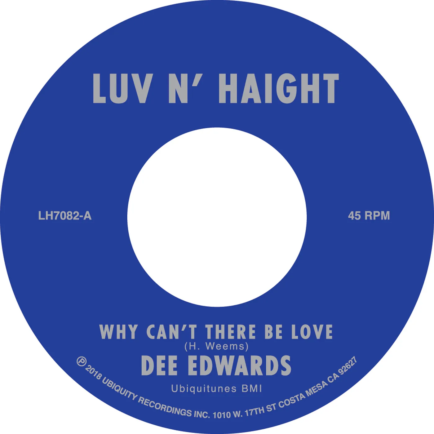 Dee Edwards Why Can't There Be Love/I Can Deal With That Vinyl Record