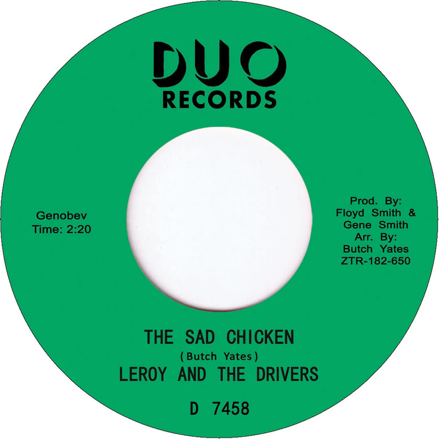 Leroy & The Drivers SAD CHICKEN Vinyl Record