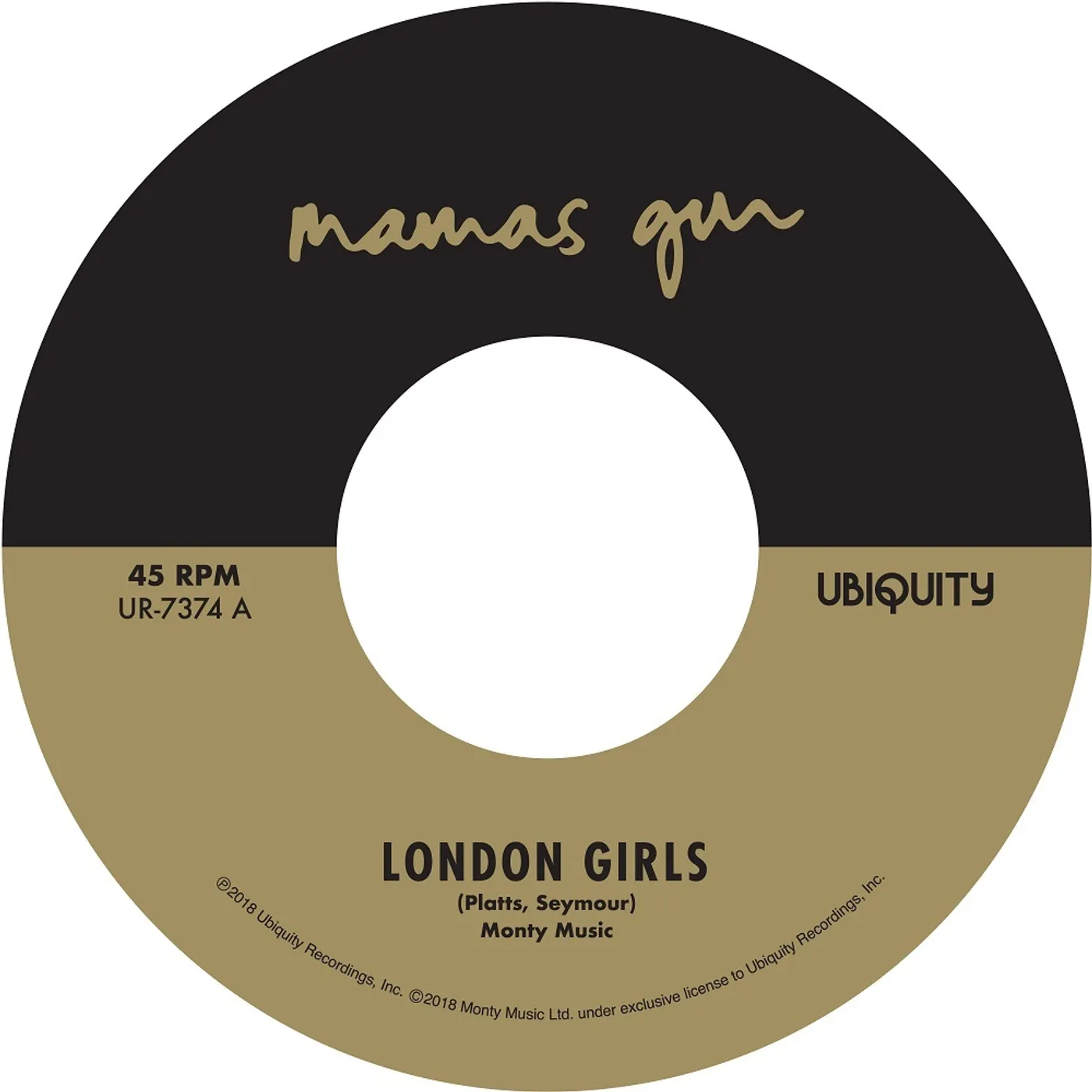 Mama's Gun London Girls/Diamond In The Bell Jar Vinyl Record