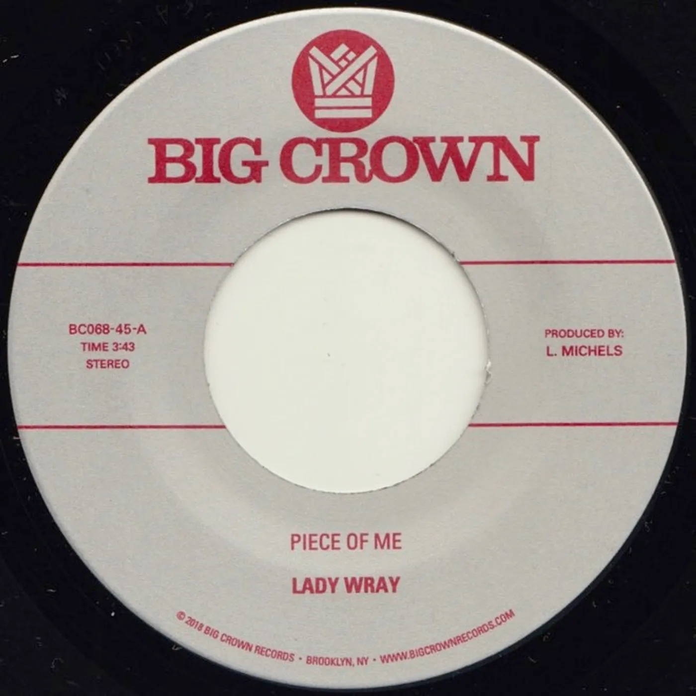 Lady Wray Piece Of Me/Come On In Vinyl Record