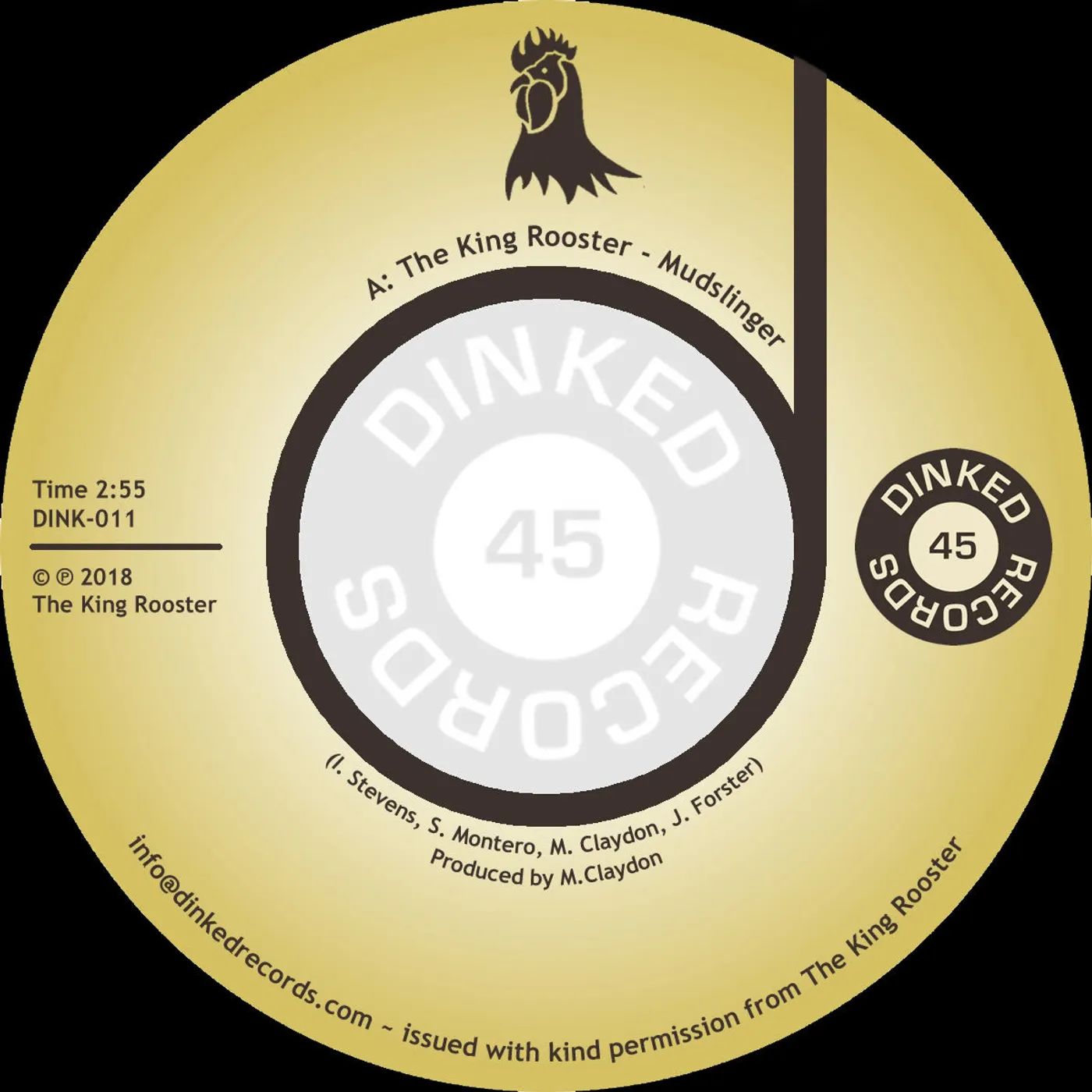 King Rooster Mudslinger/Ain't Sellin' Chicken Vinyl Record