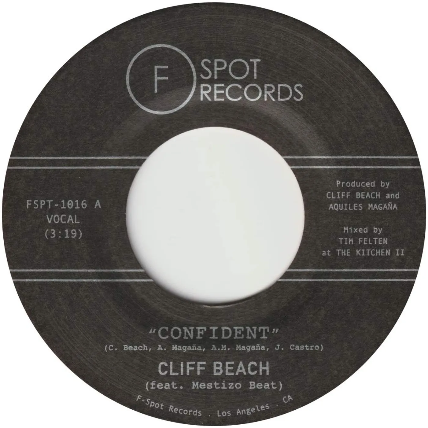Cliff Beach / Mestizo Beat CONFIDENT / PENNY CANDY Vinyl Record