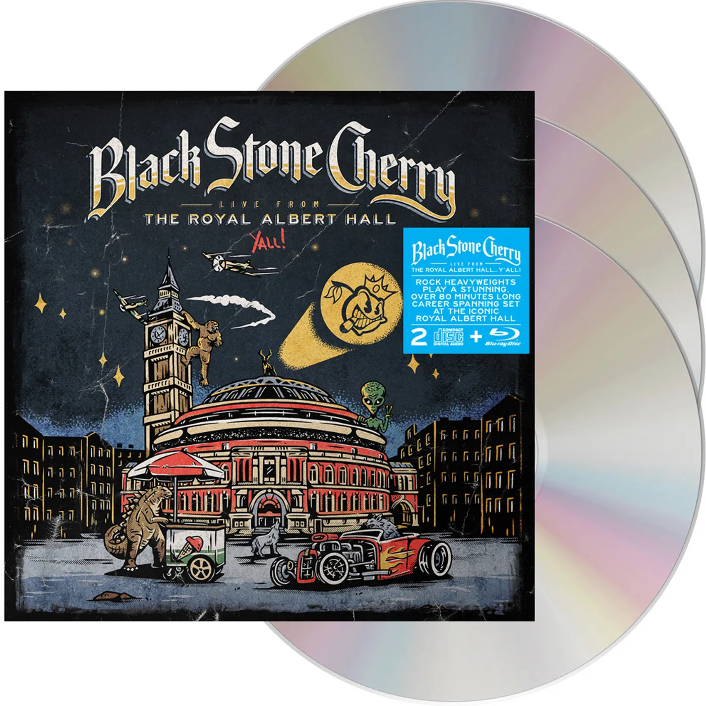 Black Stone Cherry LIVE FROM THE ROYAL ALBERT HALL... Y'ALL! (CD/BLU-RAY) CD