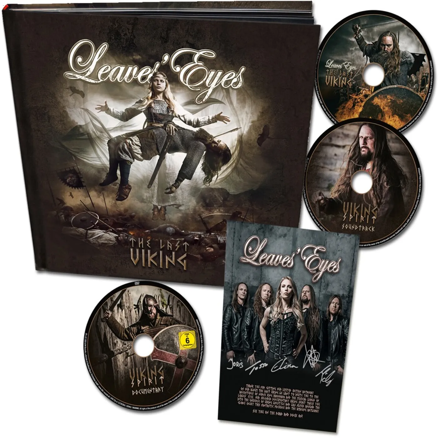 Leaves' Eyes LAST VIKING (HARDCOVER ARTBOOK (2CD+DVD)) CD
