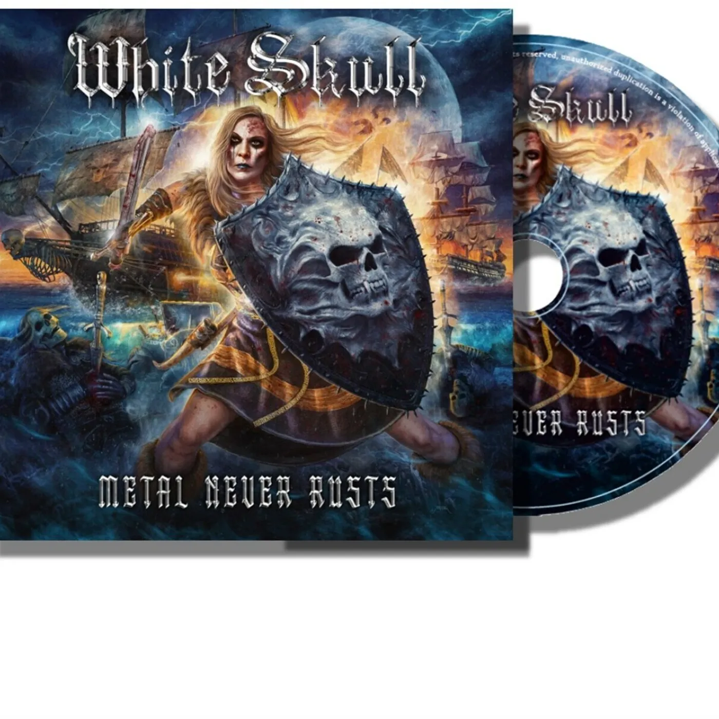 White Skull Metal Never Rusts CD